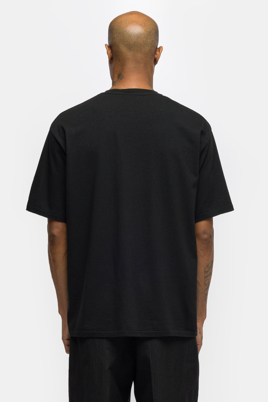 Cashmere Blend S/S T-Shirt in Black