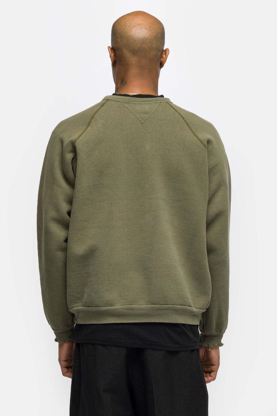 Vintage Double V Sweatshirt in Olive