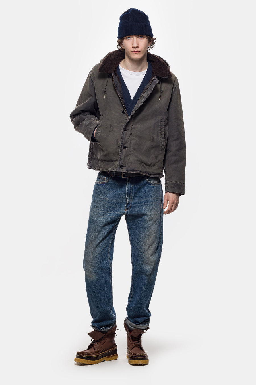 Vintage FN Deck Jacket in Blue