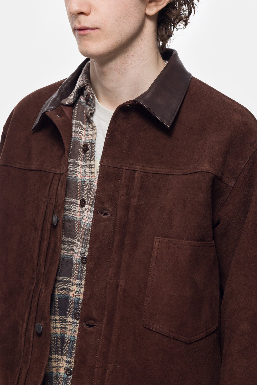 A. Presse Vintage Suede Leather 1st Type Jacket in Brown - Notre