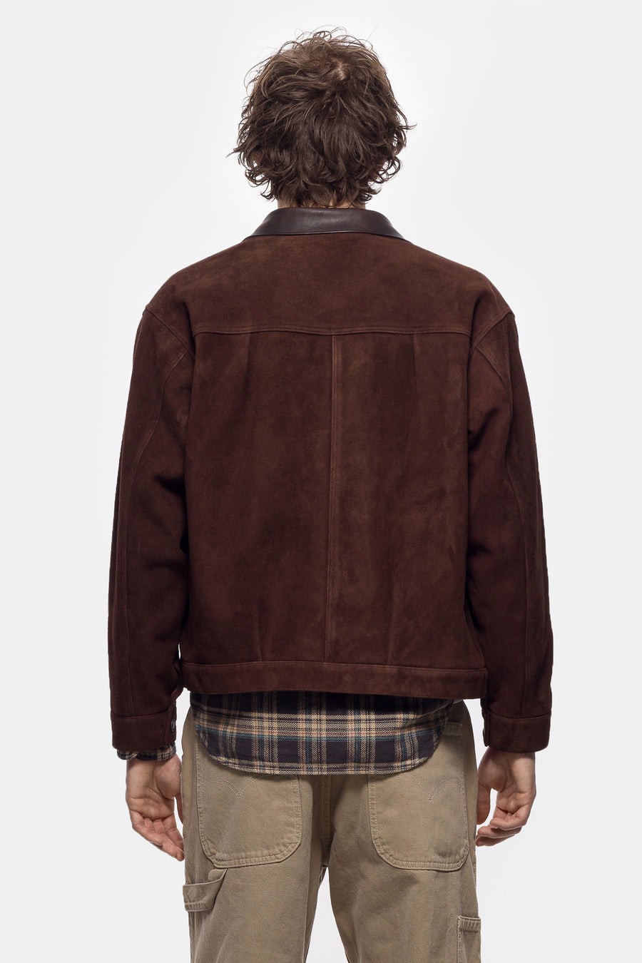 A. Presse Vintage Suede Leather 1st Type Jacket in Brown - Notre