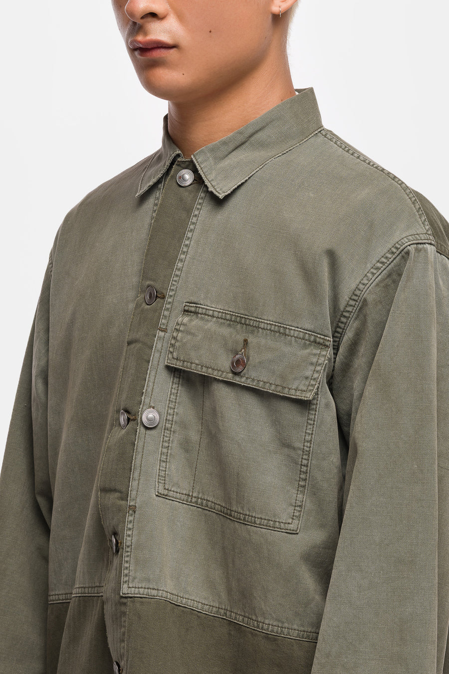 Vintage USMA HBT M-44 Jacket in Sage