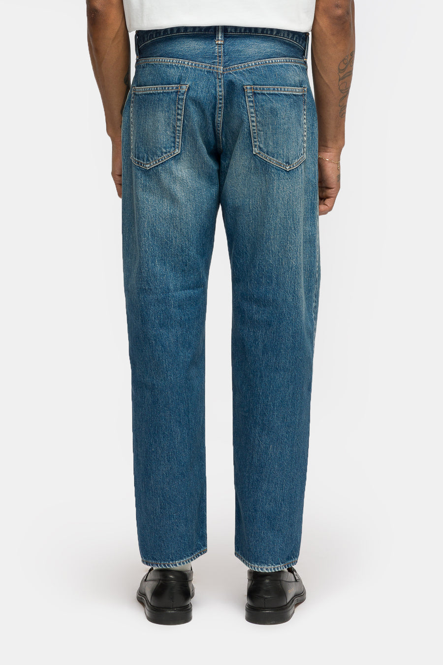 Washed Denim Pants E in Bleach