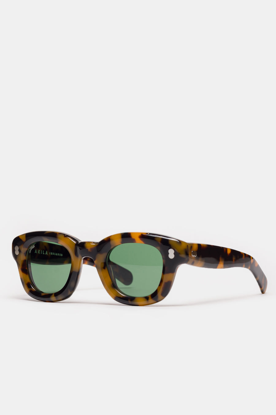 Akila Apollo Inflated Sunglasses in Havana/Green - Notre