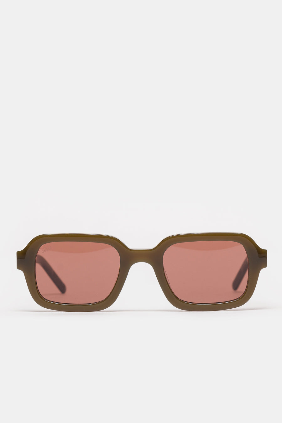 Akila Cascade Sunglasses in Olive/Dusty Rose - Notre