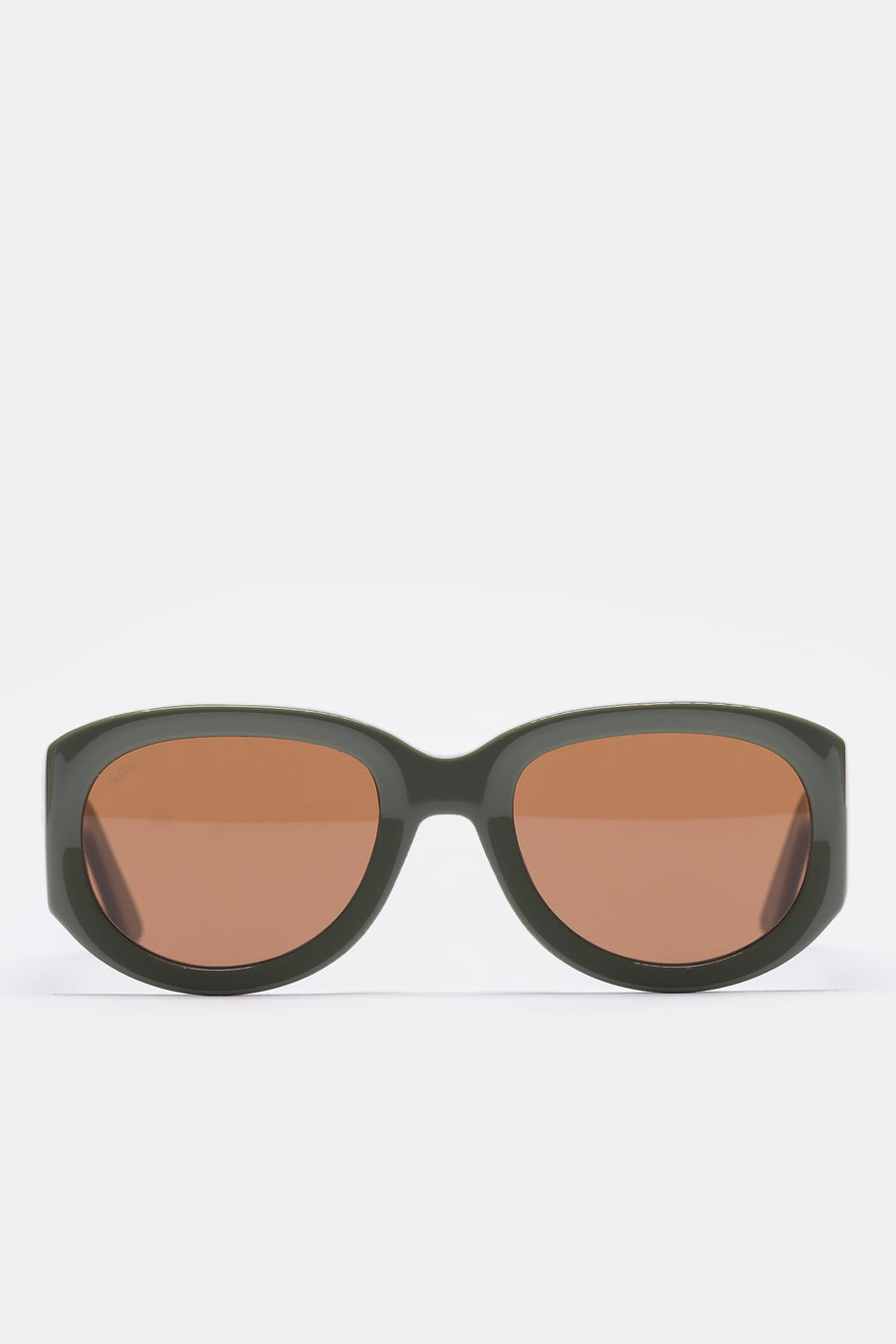 Akila Tempo Sunglasses in Olive Green/Brown - Notre