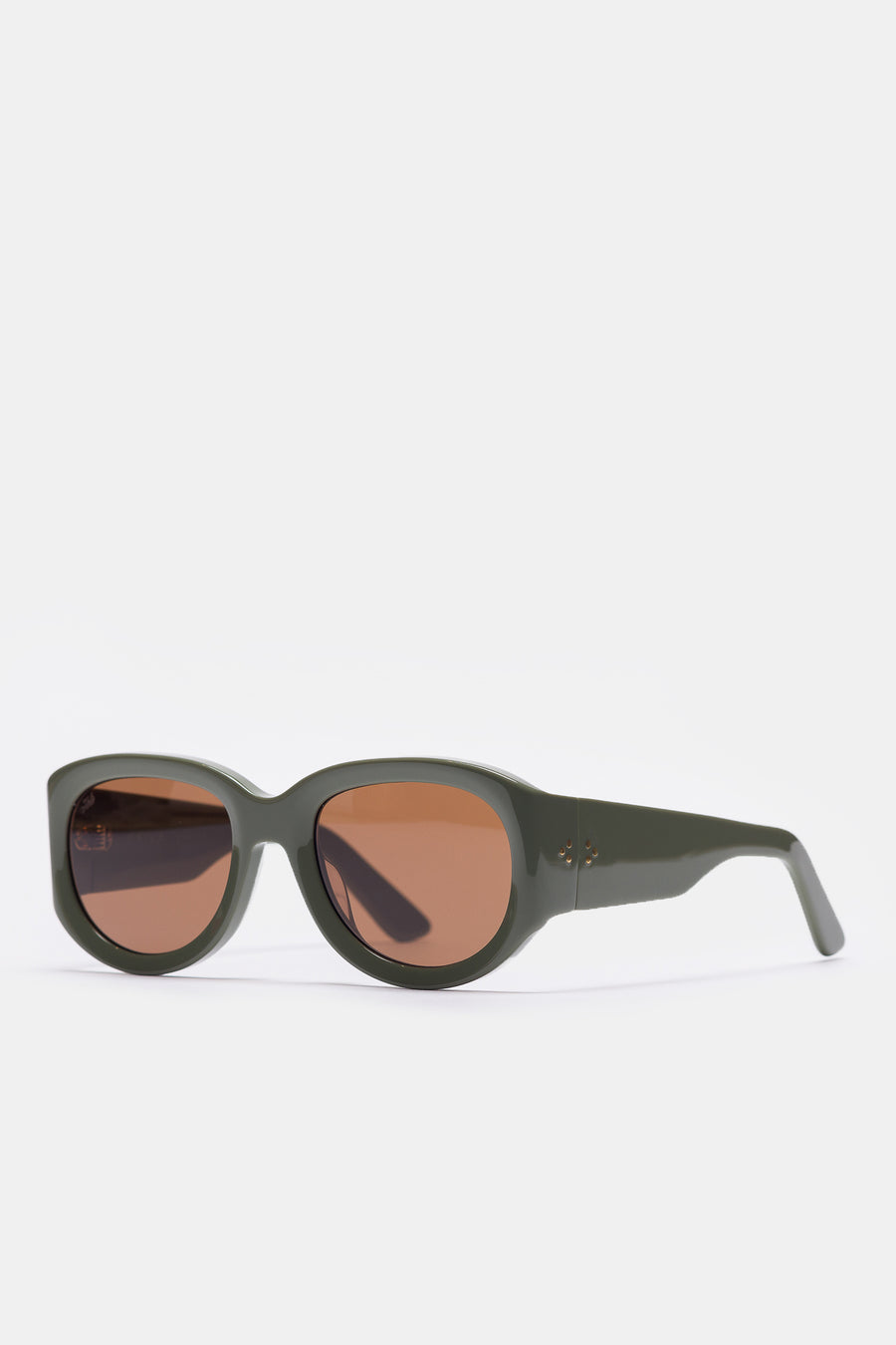 Akila Tempo Sunglasses in Olive Green/Brown - Notre