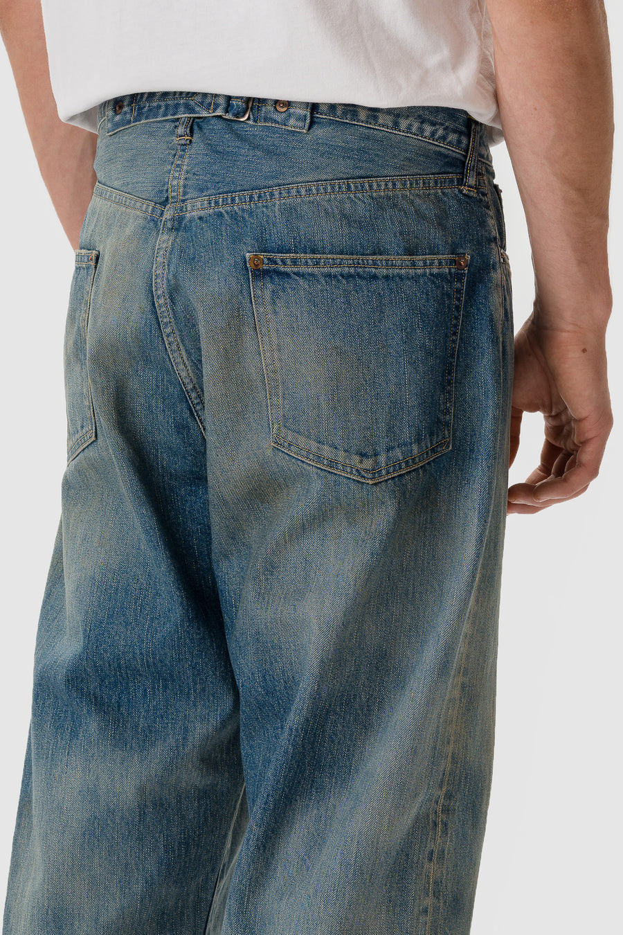 A. Presse No.37 Washed Wide Denim Pant in Indigo - Notre