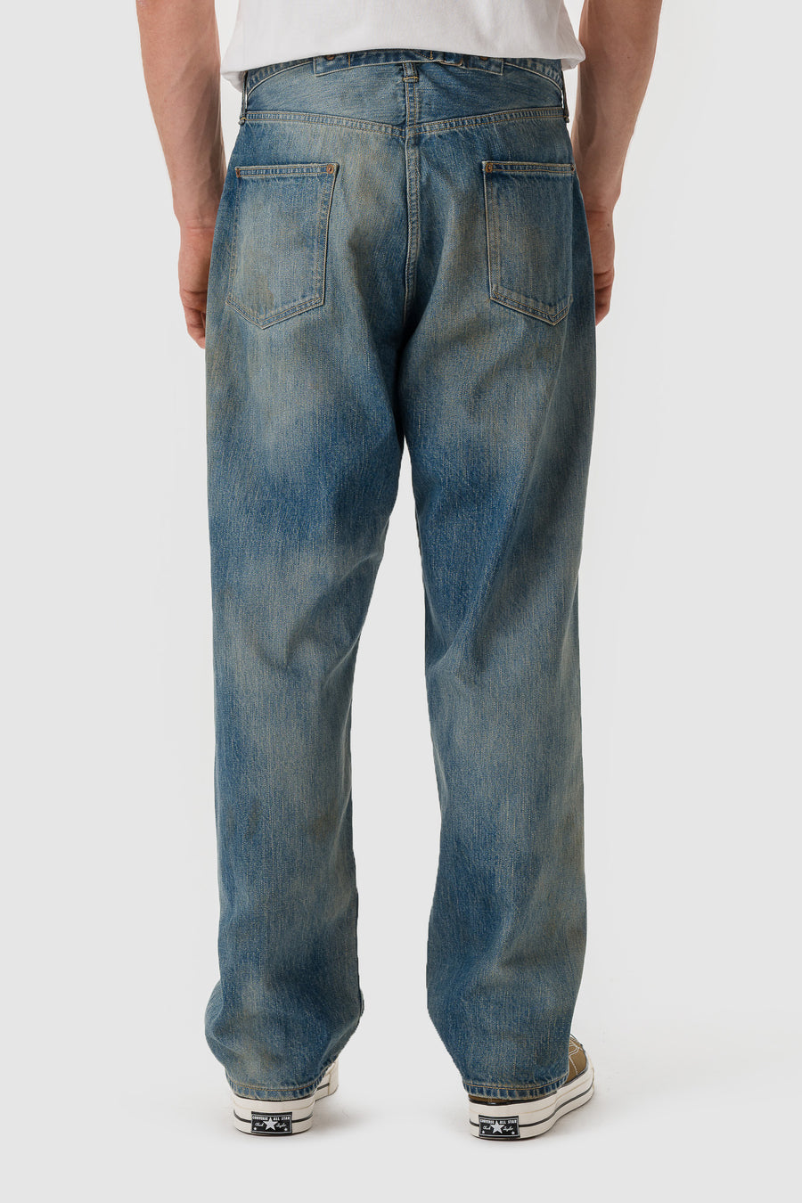 A. Presse No.37 Washed Wide Denim Pant in Indigo - Notre