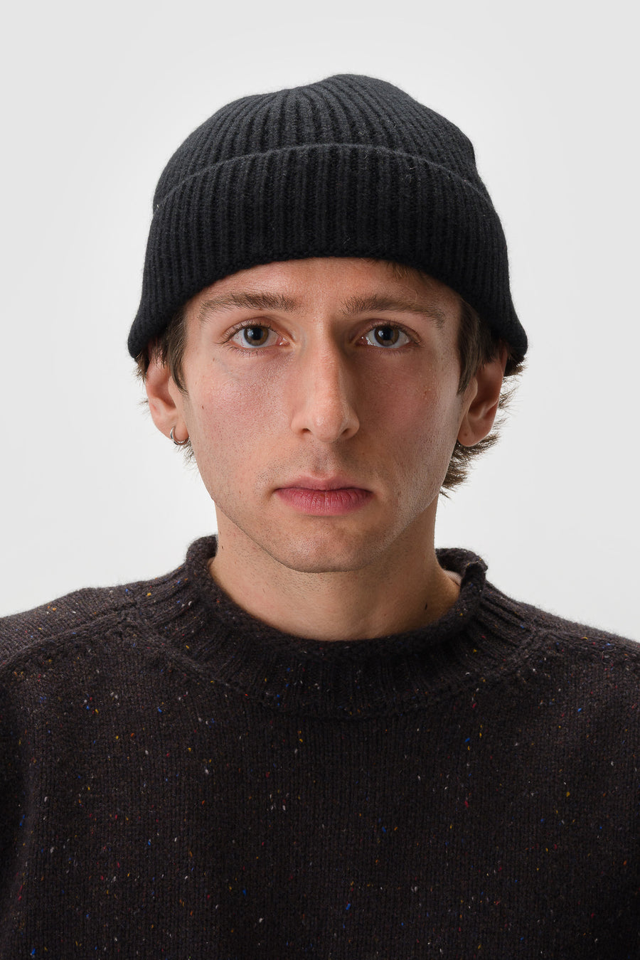 Aaron Levine Cashmere Beanie in Black - Notre