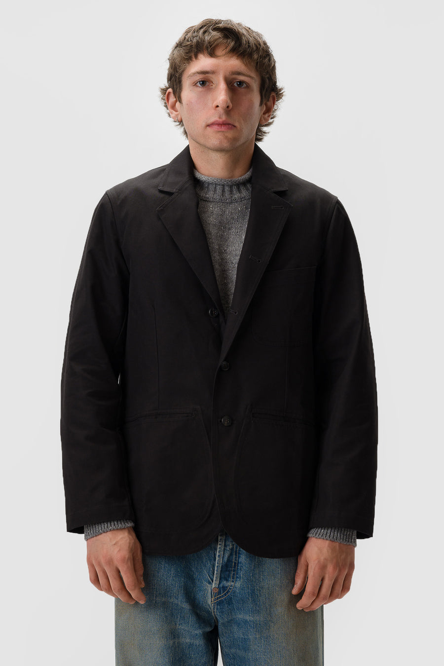 Aaron Levine Workwear Suit Jacket in Black - Notre