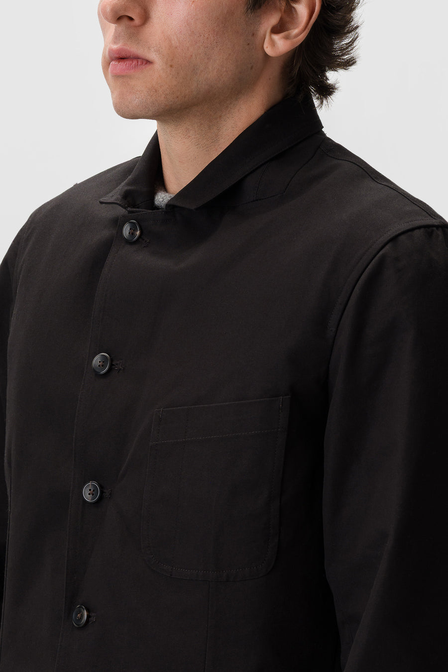 Aaron Levine Workwear Suit Jacket in Black - Notre