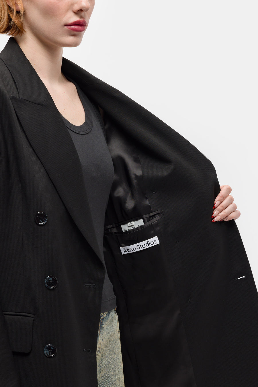 Acne Studios - Women's Double Breasted Blazer in Black