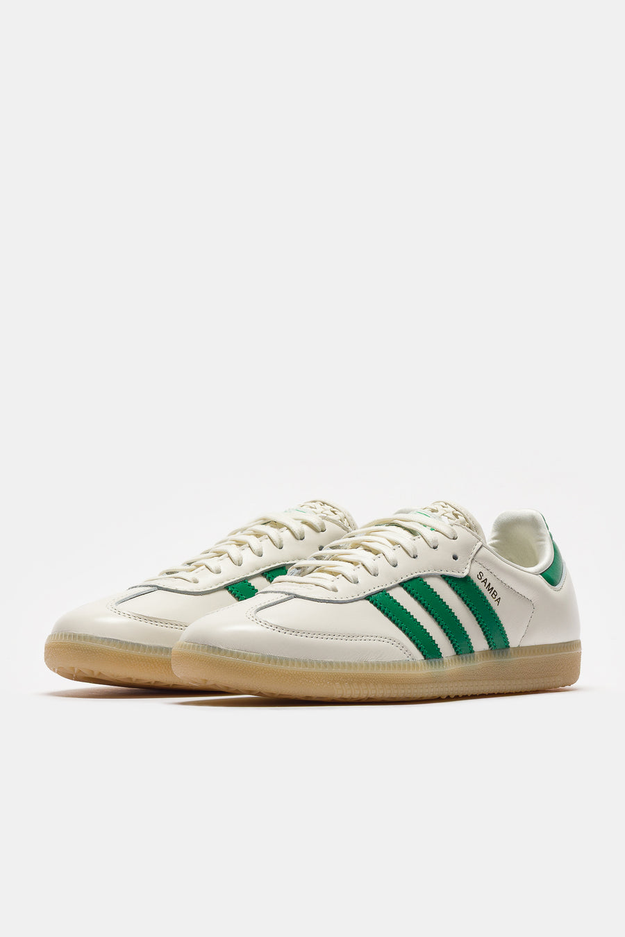 Samba OG Sneaker in White/Green