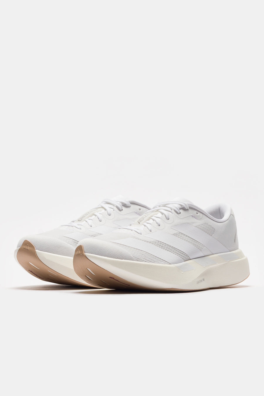 Adizero Evo SL Sneaker in White/White/Sandstone