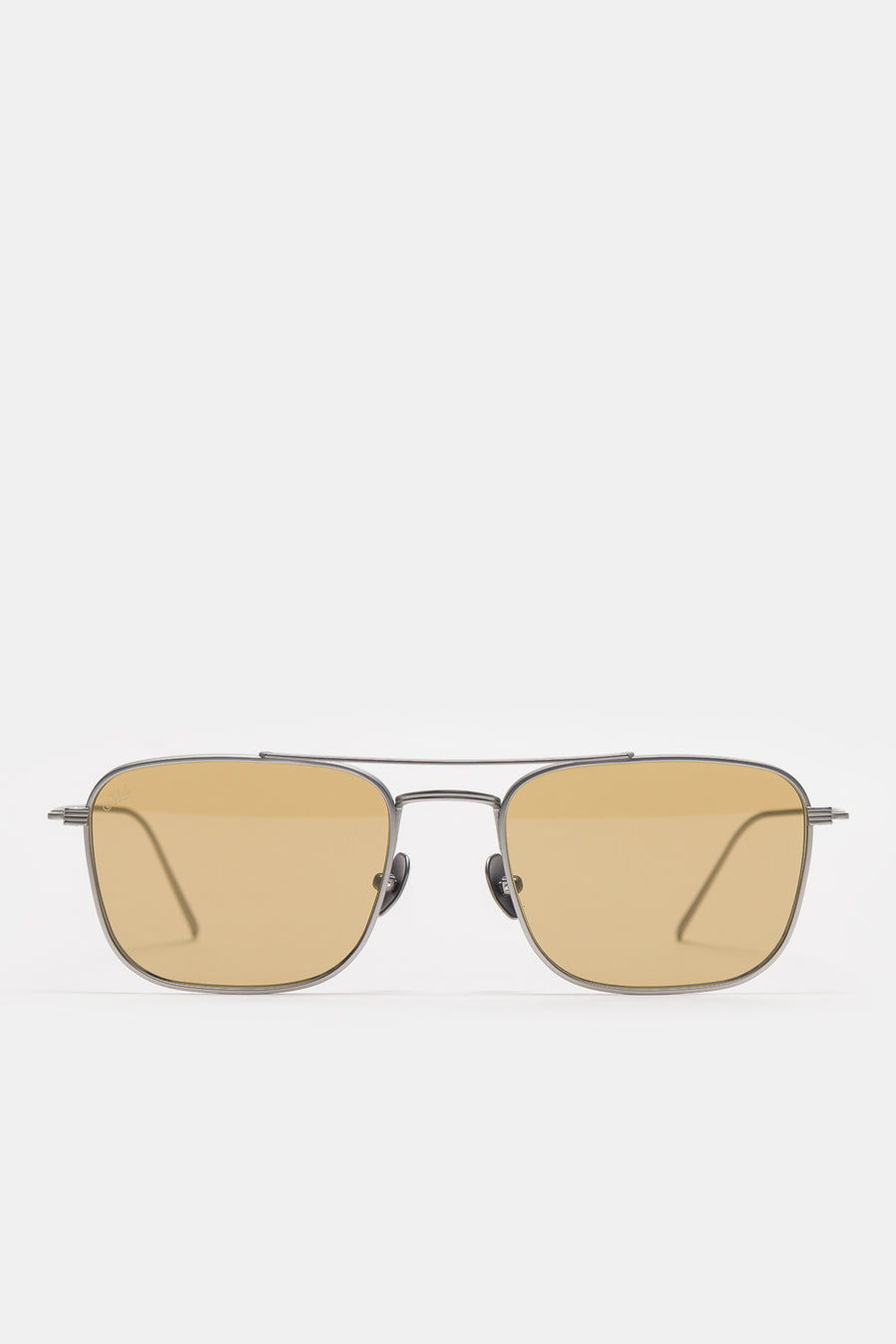 Akila Titan Sunglasses in Matte Silver/Light Brown - Notre