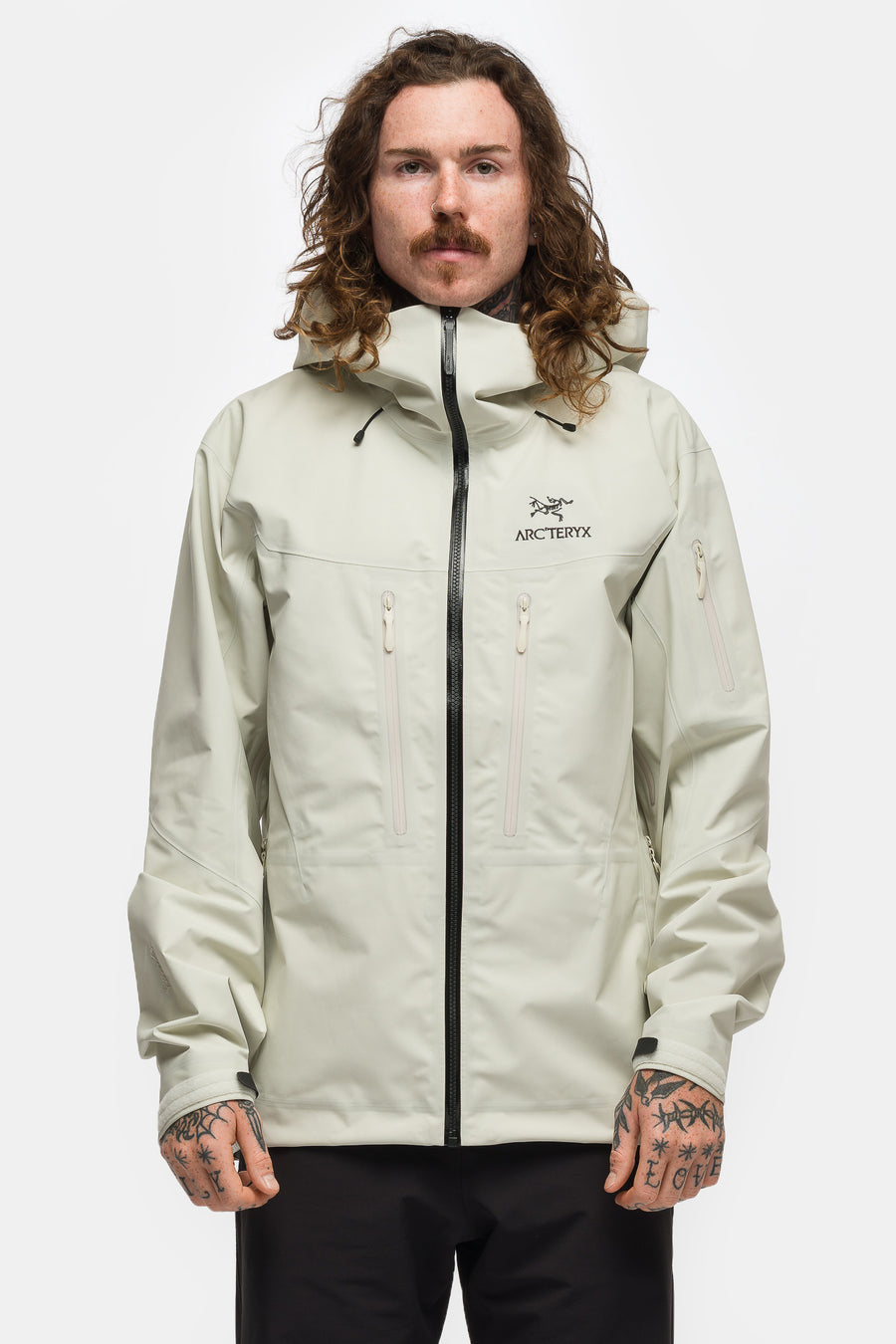 Alpha SV Jacket in Sea Salt/Black