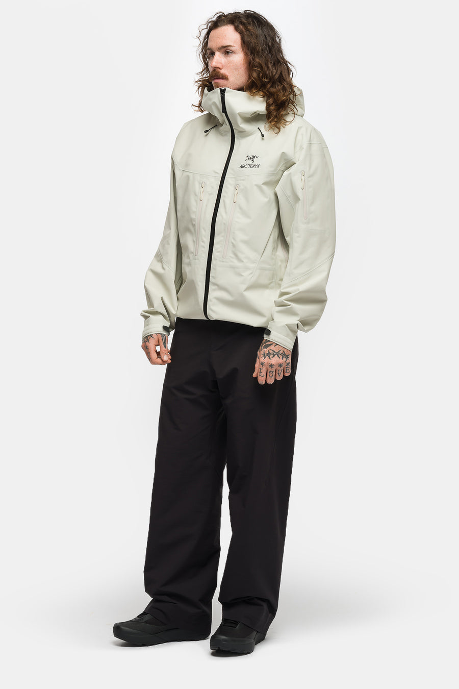 Alpha SV Jacket in Sea Salt/Black