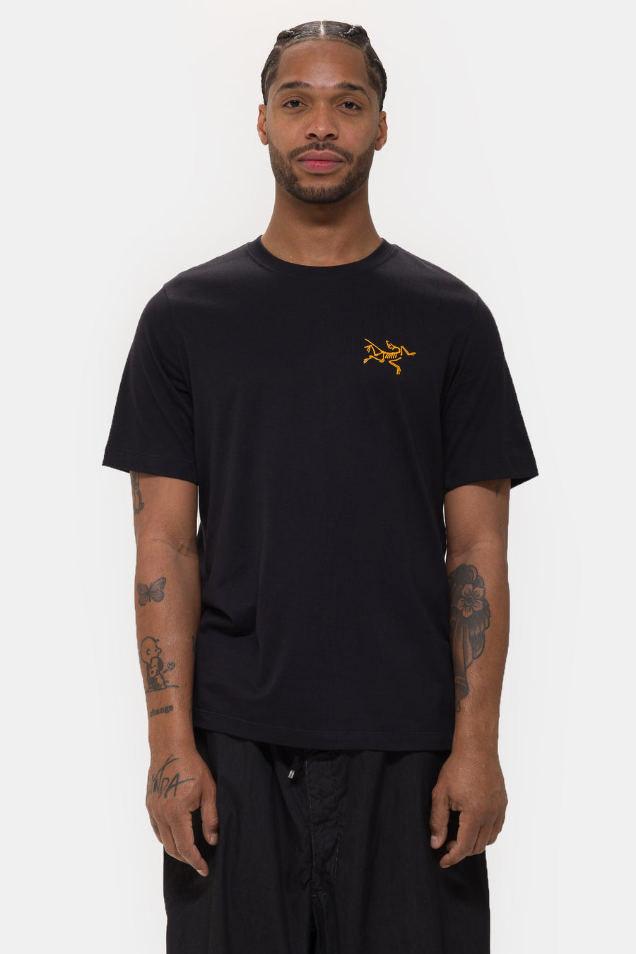 人気【ARC'TERYX】ARC'MULTI BIRD LOGO SS T-SHIRT BLACK NOTRE-CHICAGO-Arc_Teryx-