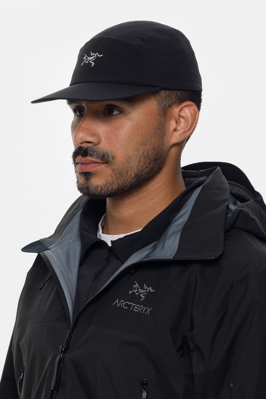 Arc'teryx Gamma 5 Panel Cap in Black/Arctic Silk - Notre
