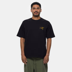 A47 アークテリクス Kragg ロゴ Tシャツ 24Kブラック/L 送料込 Kragg Cotton Logo 24K T-Shirt in Black - Arc'Teryx
