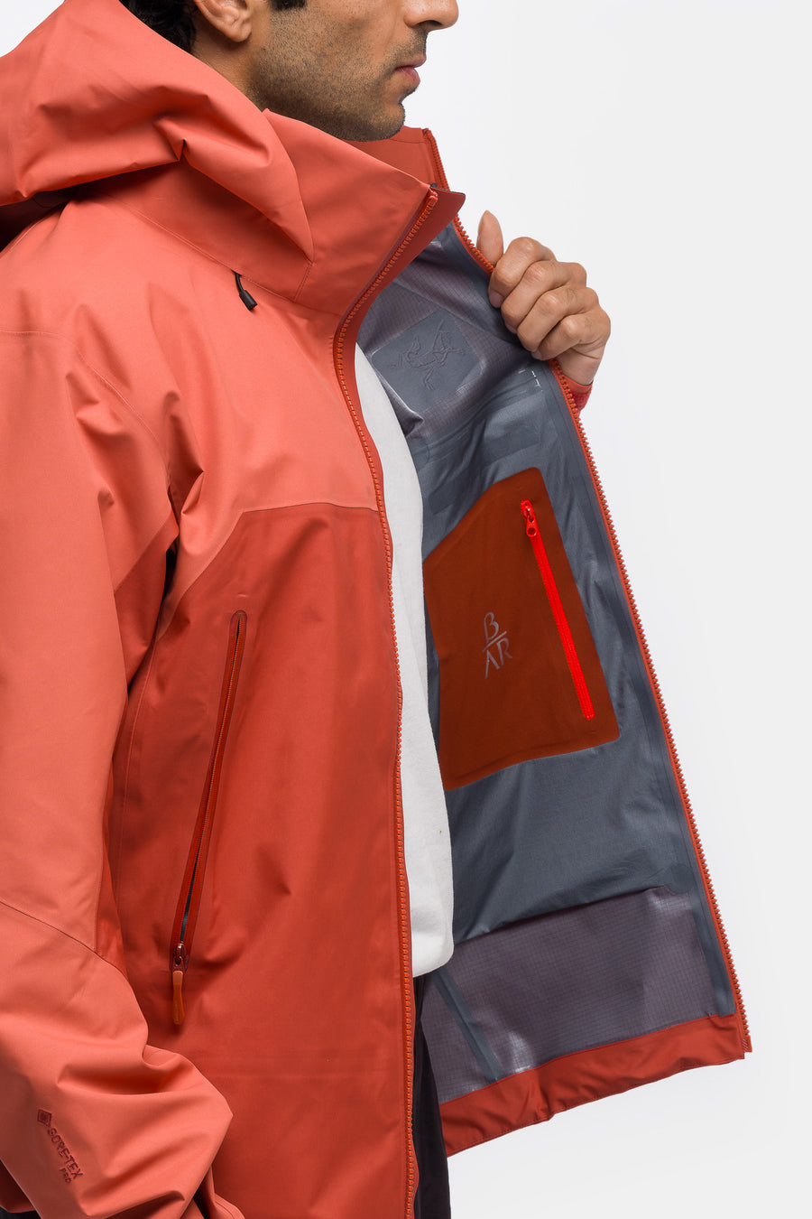 Beta AR Jacket in Stone Red/Dark Stone