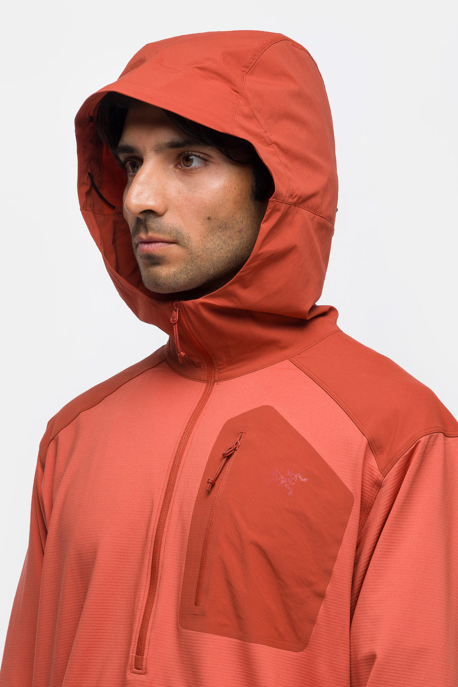Konseal SL Pullover Hoody in Stone Red/Dark Stone