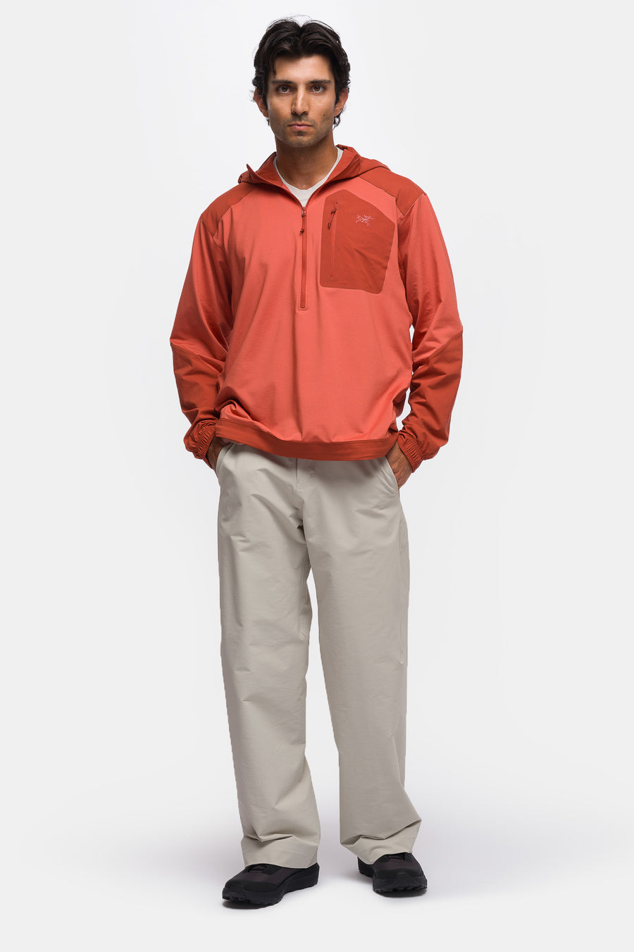 Konseal SL Pullover Hoody in Stone Red/Dark Stone