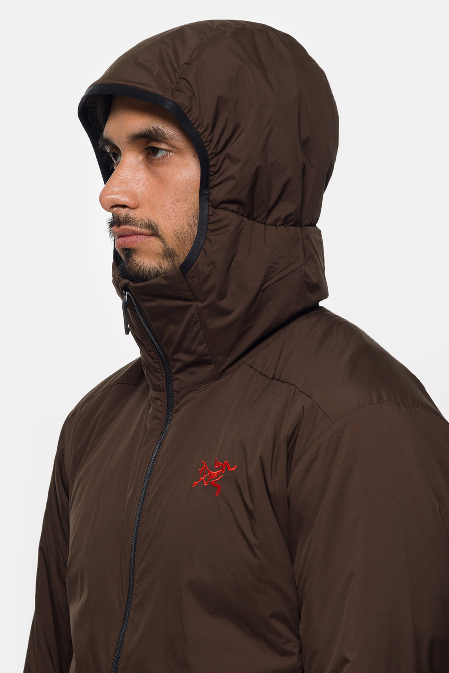 Atom Hoody in Carob/Black/Dynasty