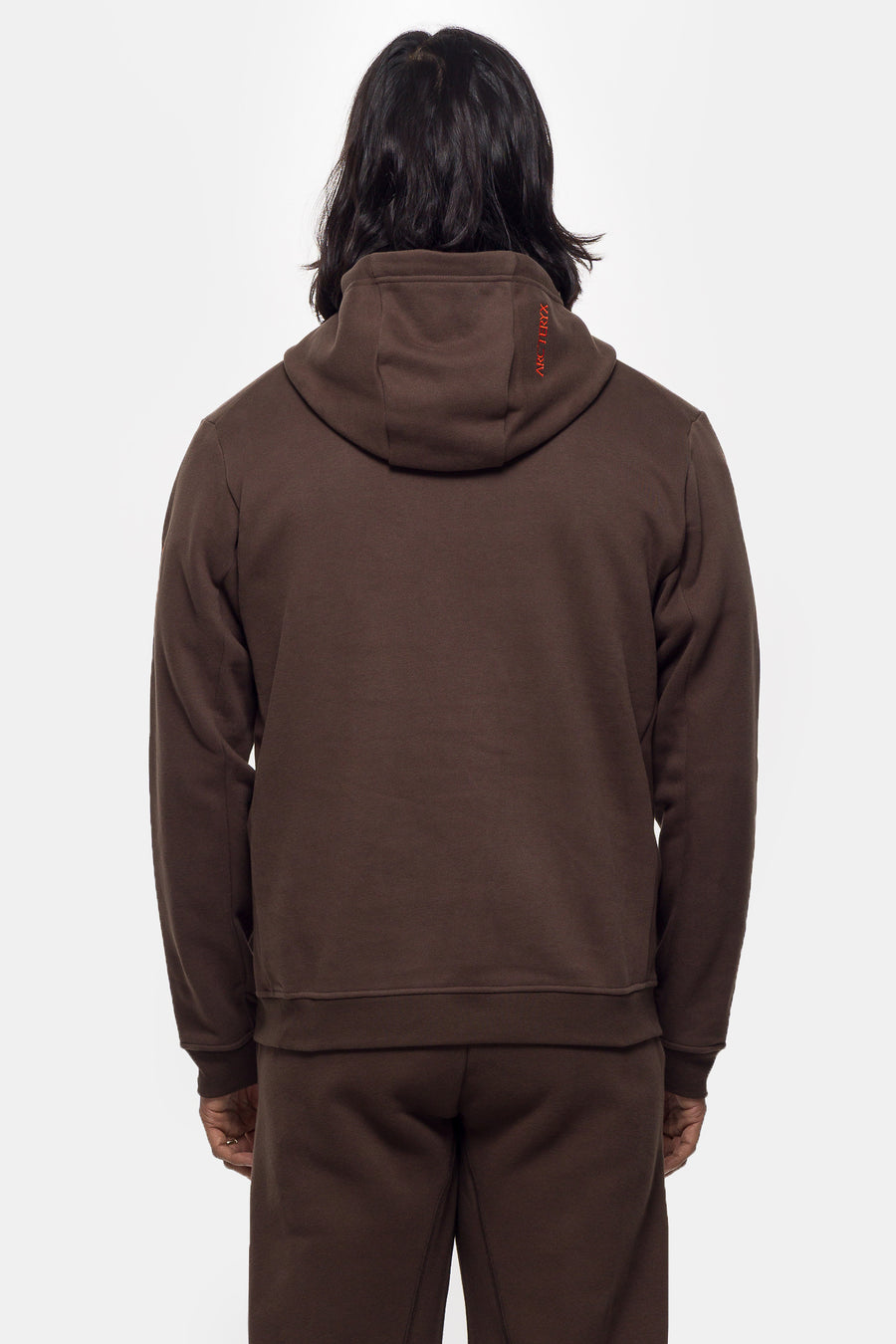 Emblem Fleece Hoodie in Carob