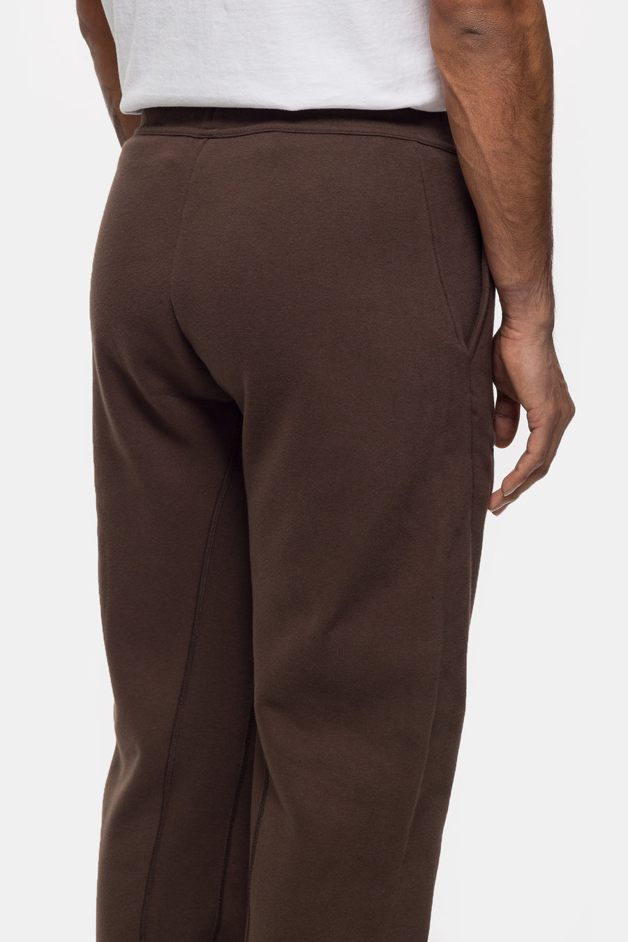 Emblem Fleece Jogger Sweatpant in Carob