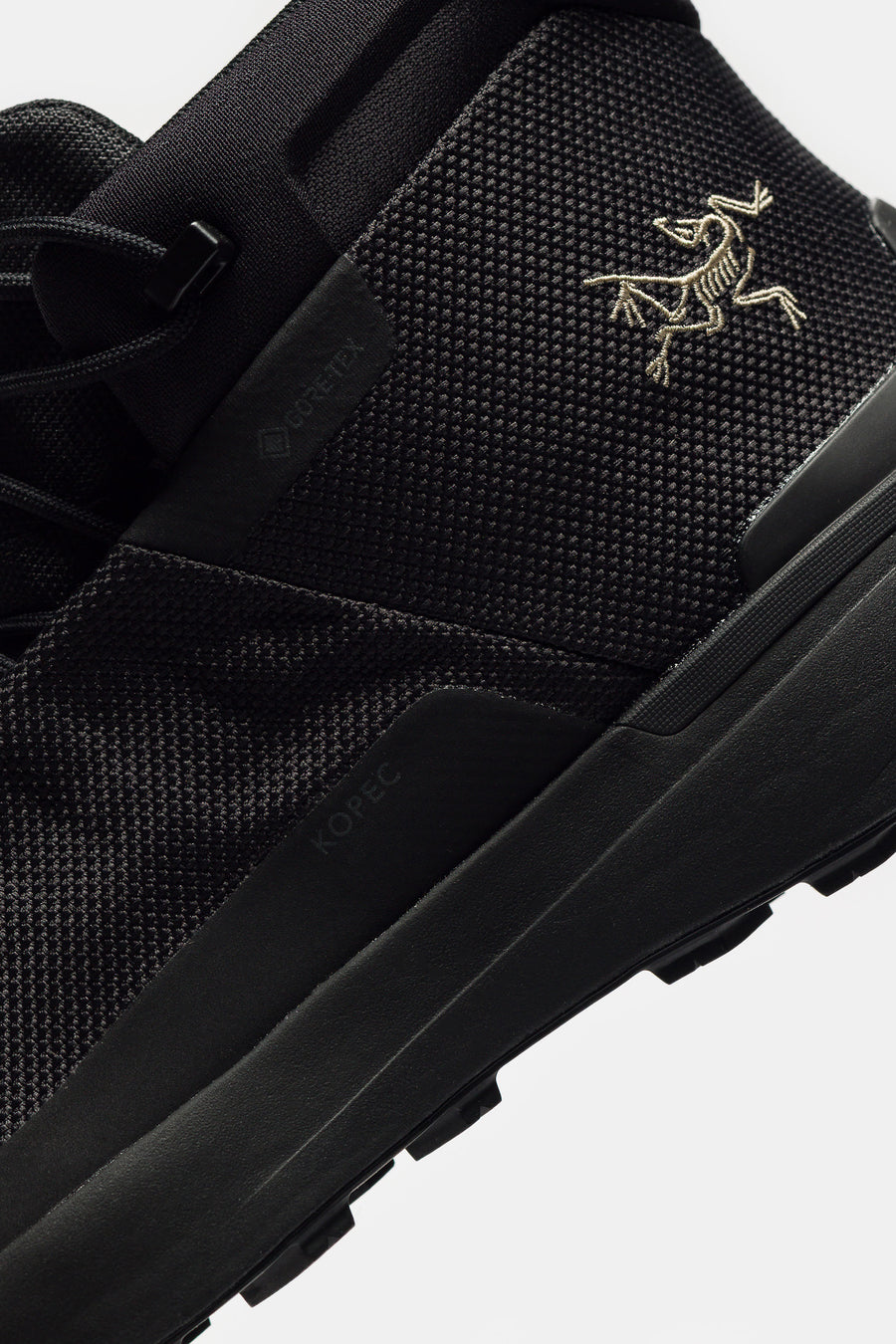 Arc'teryx Kopec Mid Gore-Tex Boot in Black/Black - Notre