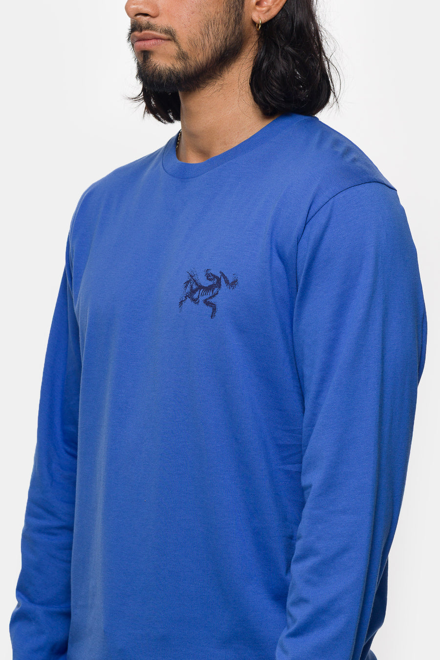 Kragg SL Cotton Long Sleeve T-Shirt in Electra/Soulsonic