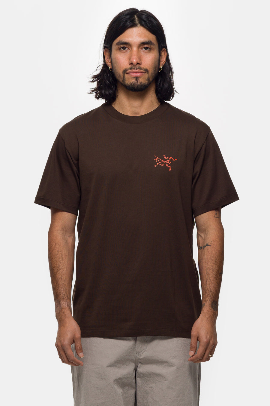 Kragg SL Cotton T-Shirt in Carob/Dynasty