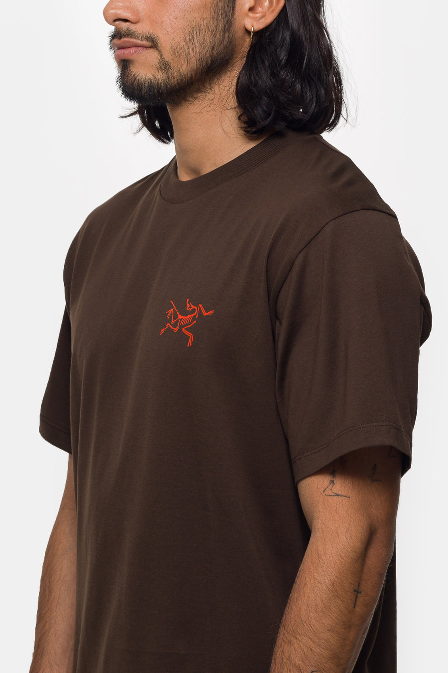 Kragg SL Cotton T-Shirt in Carob/Dynasty