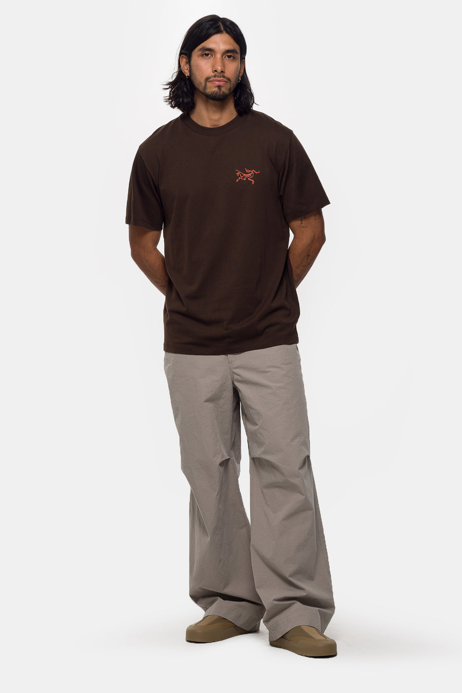 Kragg SL Cotton T-Shirt in Carob/Dynasty