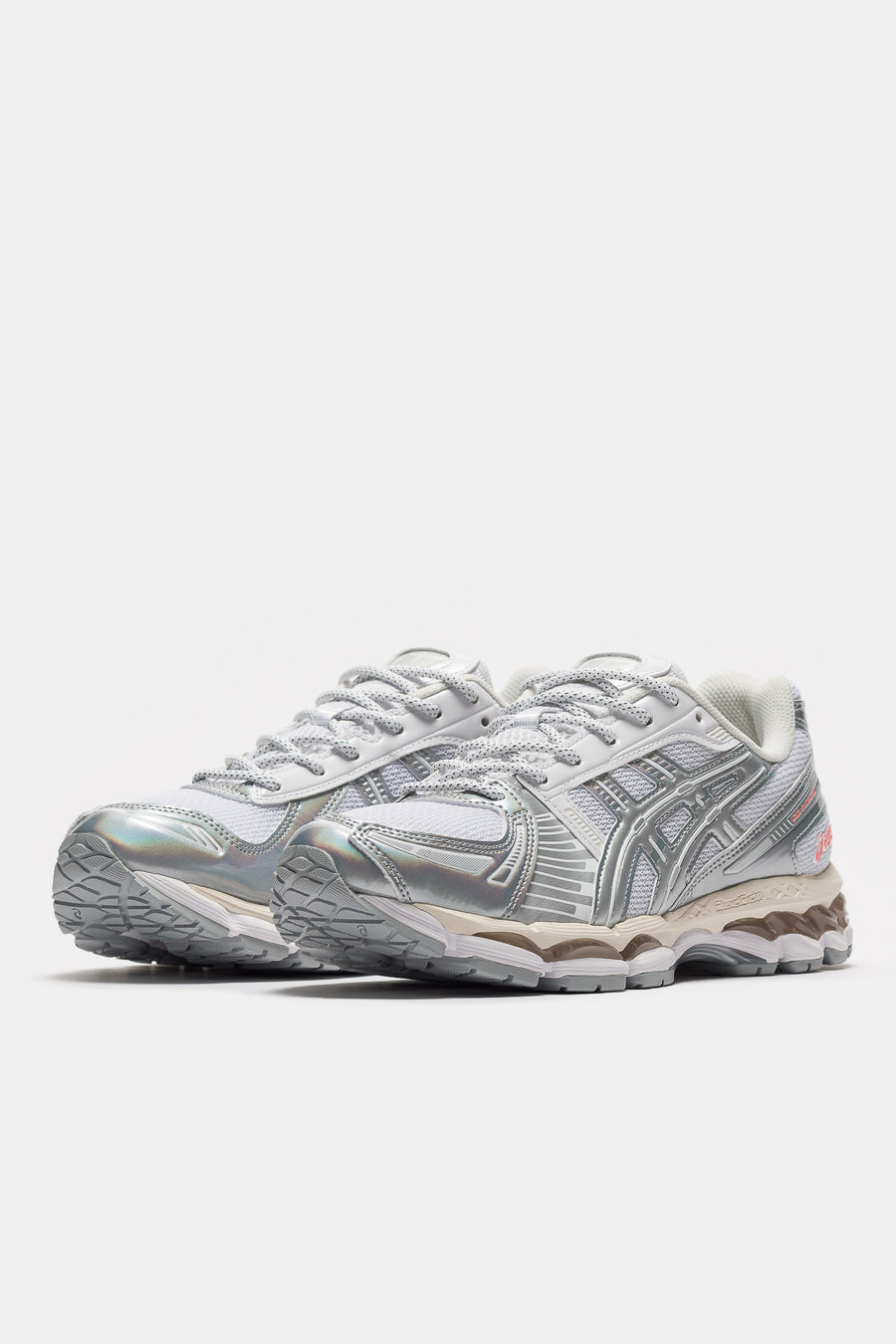 Gel-Kayano 12.1 Sneaker in White/Pure Silver