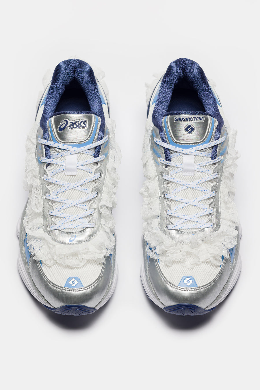 Shushu/Tong Gel-Kinetic Fluent Sneaker in White/Dive Blue