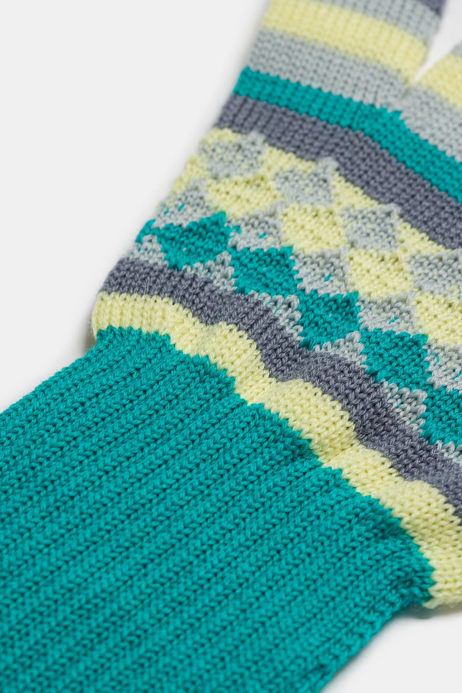 Aquifolia Knit Glove in Blue Haze/Lemon