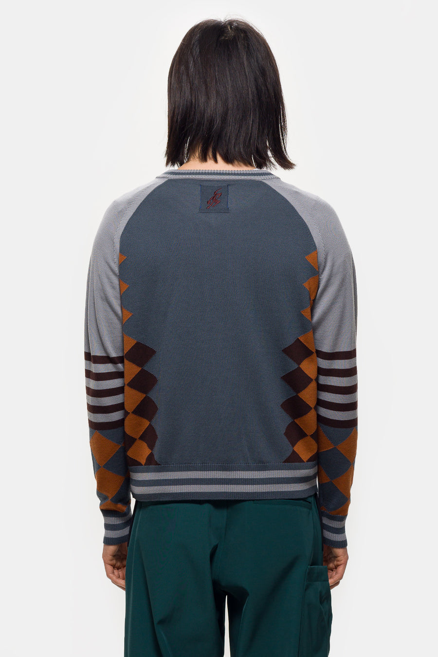 ASICS Laricoid Knit Jumper in Mist/Rust - Notre