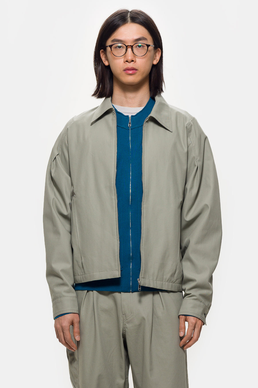 ASICS Mirbelioids Shirt Jacket in Grey - Notre