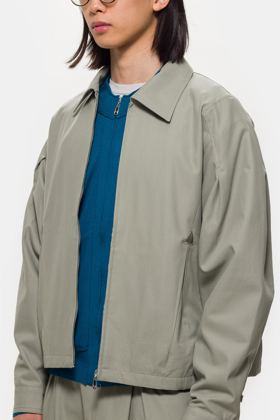 ASICS Mirbelioids Shirt Jacket in Grey - Notre