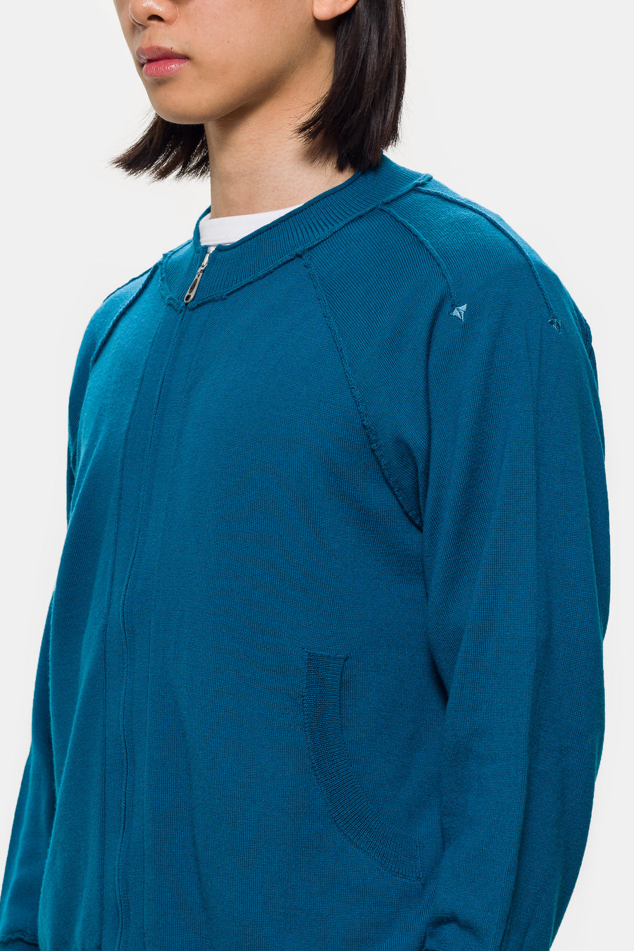 ASICS Oxalidac Knit Cardigan in Ink Blue - Notre