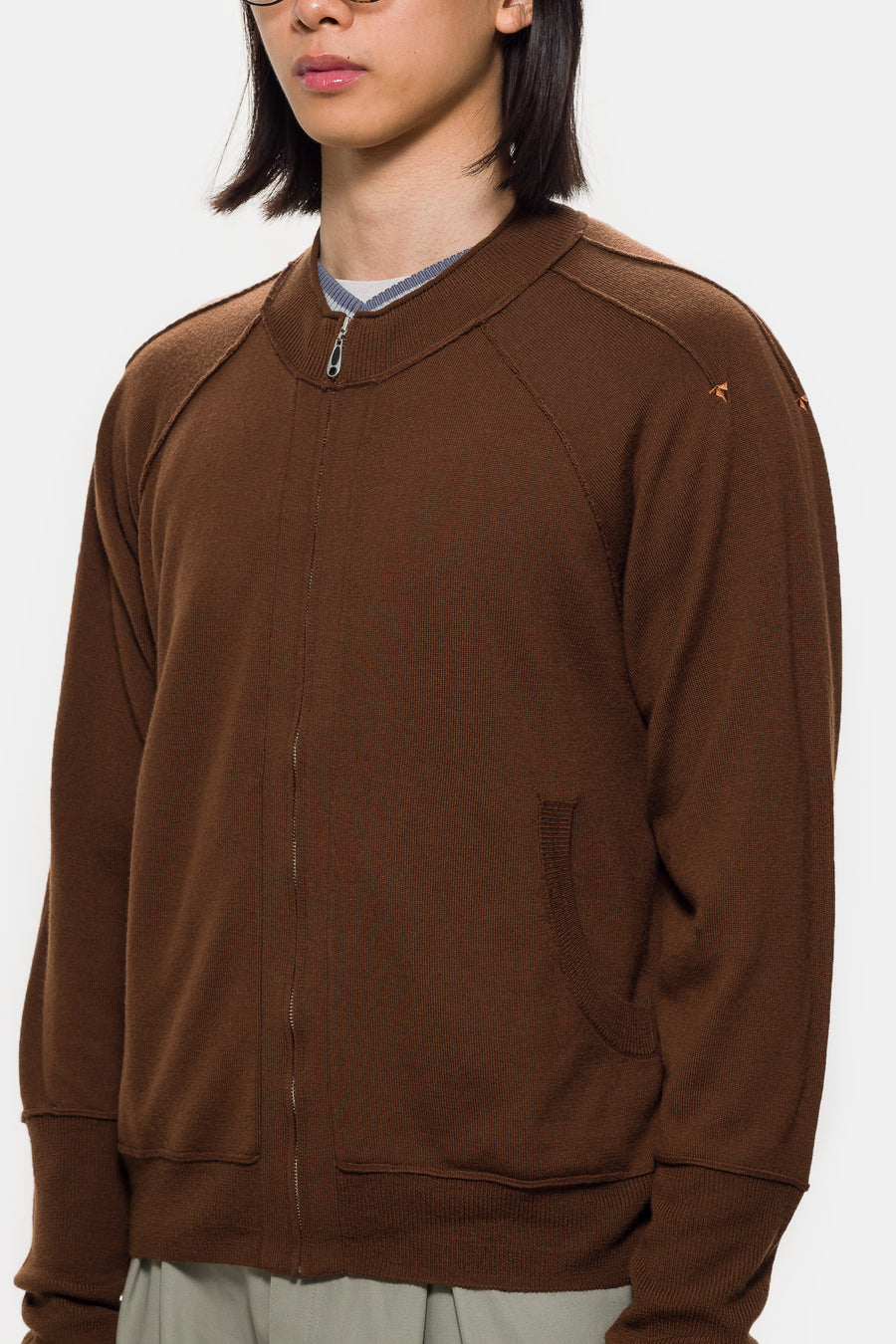 ASICS Oxalidac Knit Cardigan in Mole - Notre