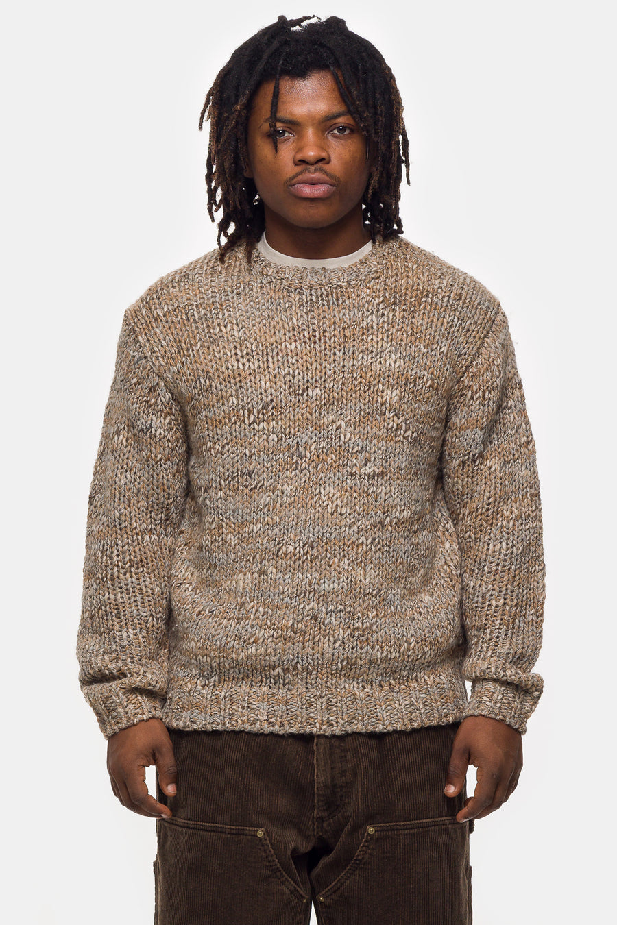 Beams Chunky Knit Sweater in Beige - Notre