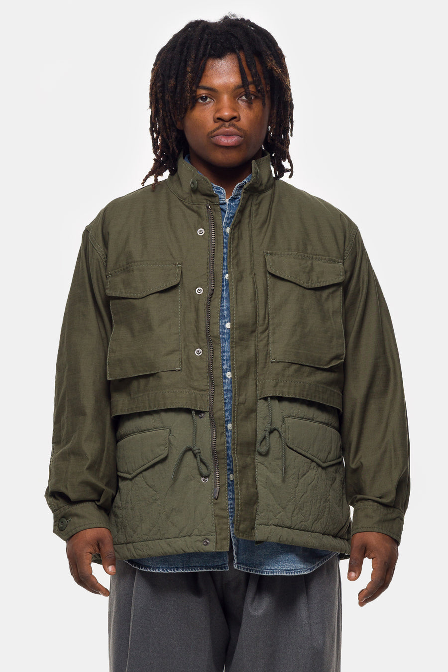 Beams Field Jacket in Olive - Notre