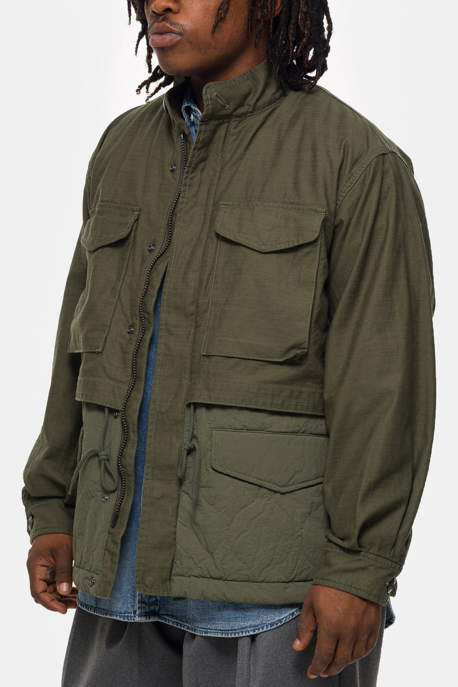 Beams Field Jacket in Olive - Notre
