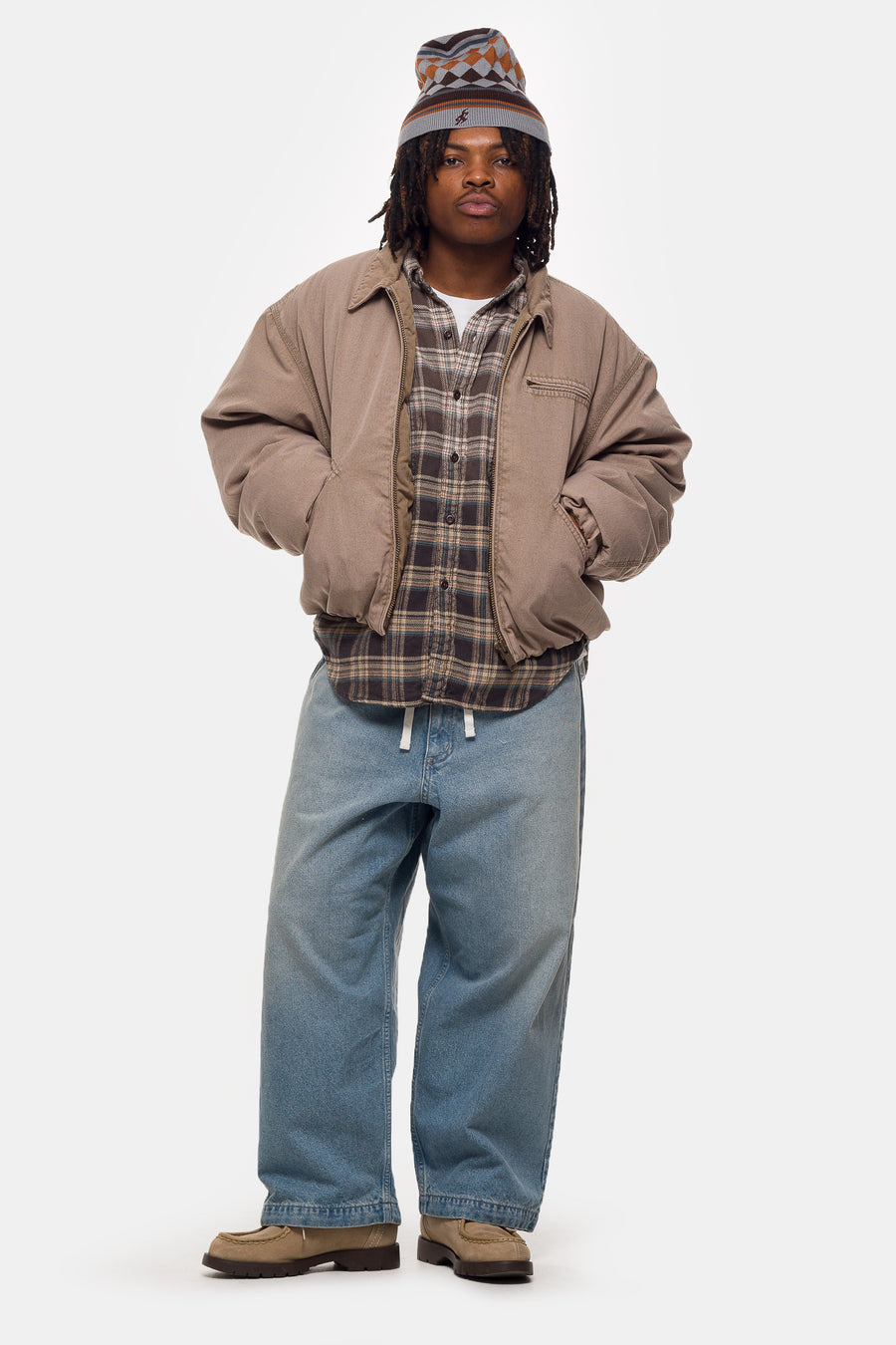 Beams Insulated Work Jacket in Tan - Notre