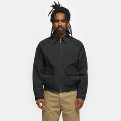 Seersucker Coach Jacket in Dark Navy - Bode