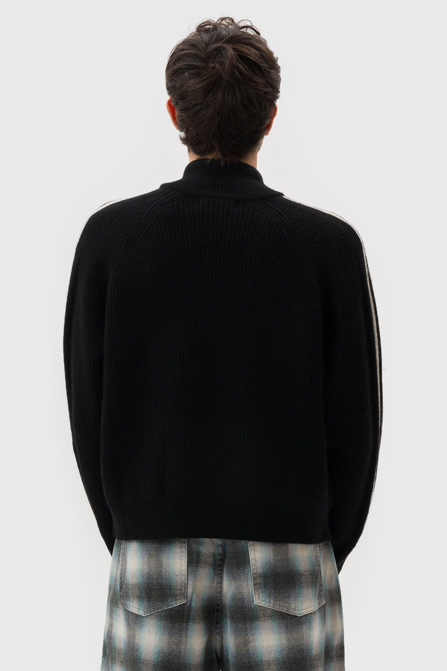 Bare Knuckles Alexandra Knit Zip Sweater in Black - Notre
